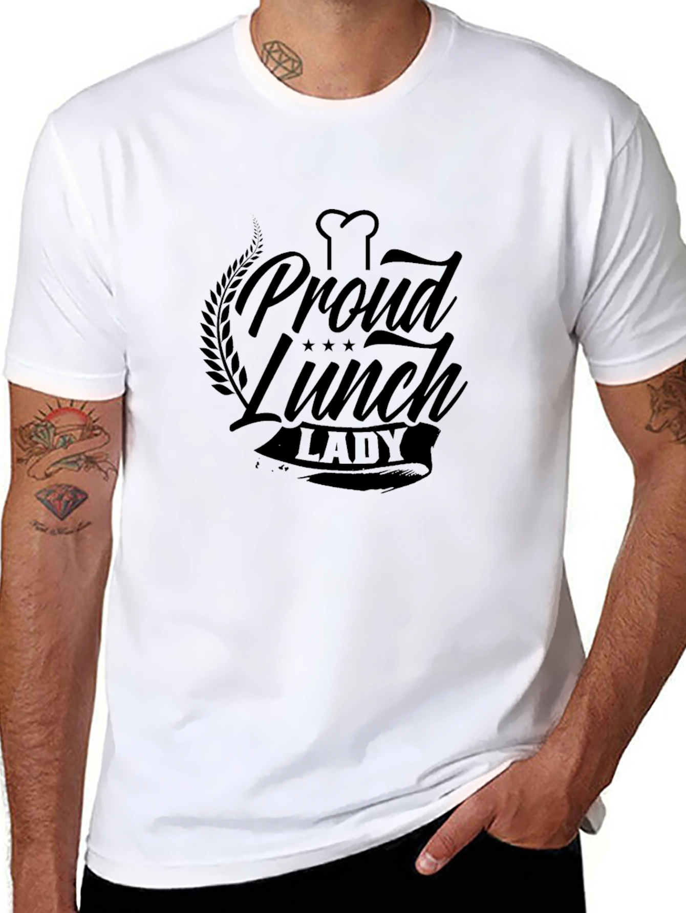Proud Lunch Lady Black T-Shirt