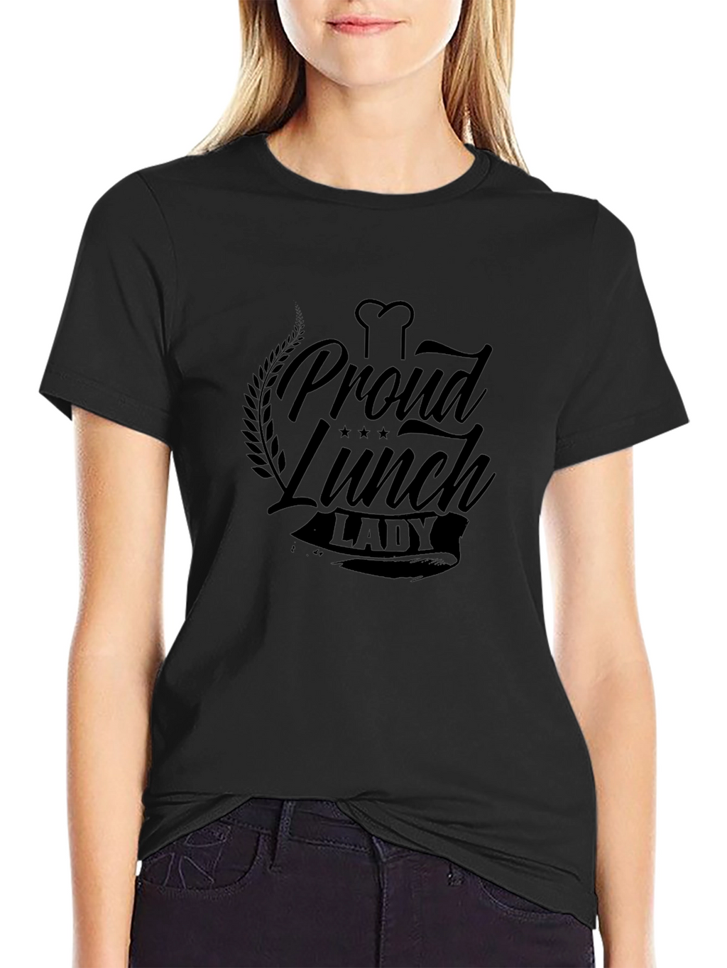 Proud Lunch Lady Black T-Shirt