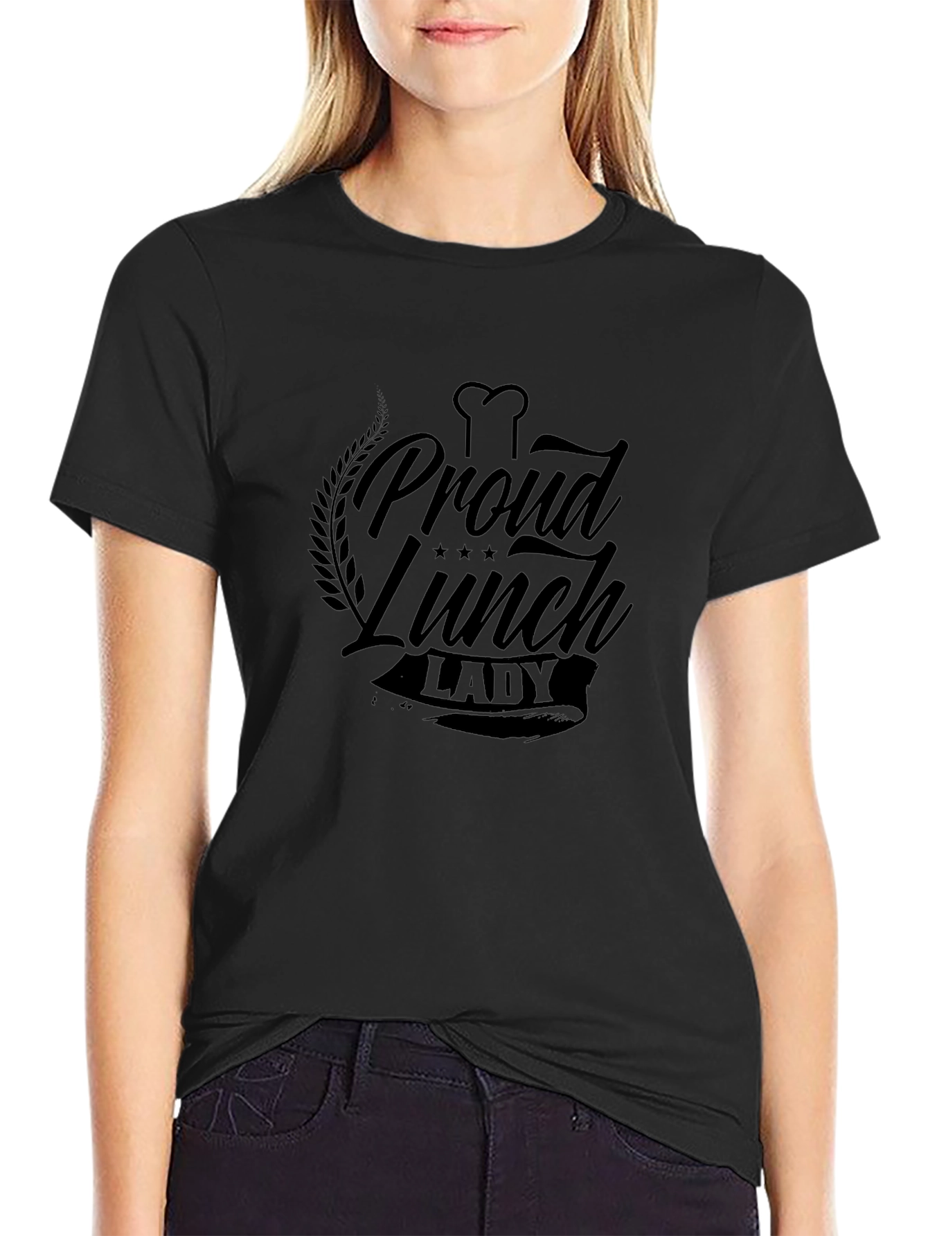 Proud Lunch Lady Black T-Shirt
