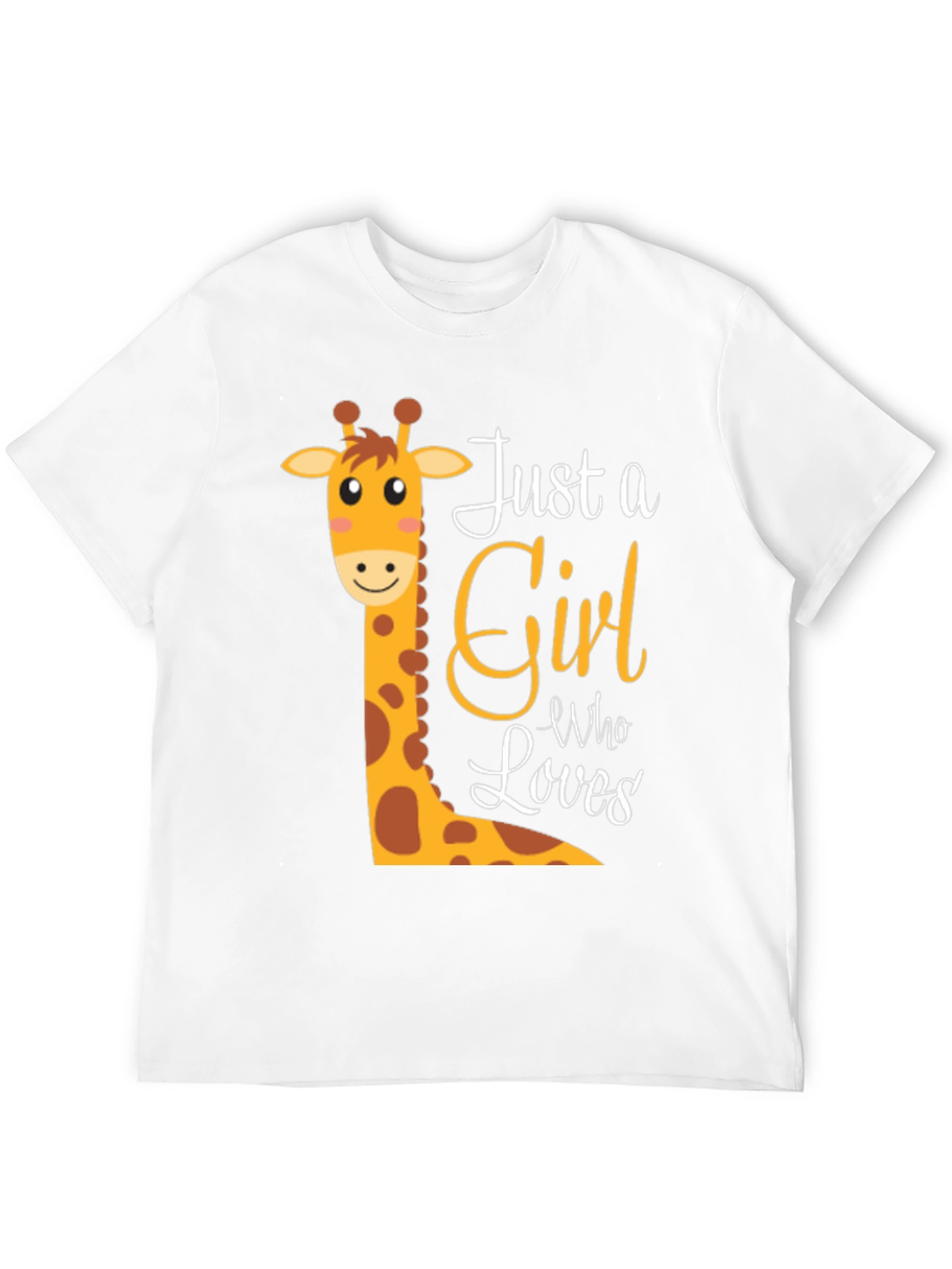Cute Giraffe Just A Girl Who Loves T-Shirt