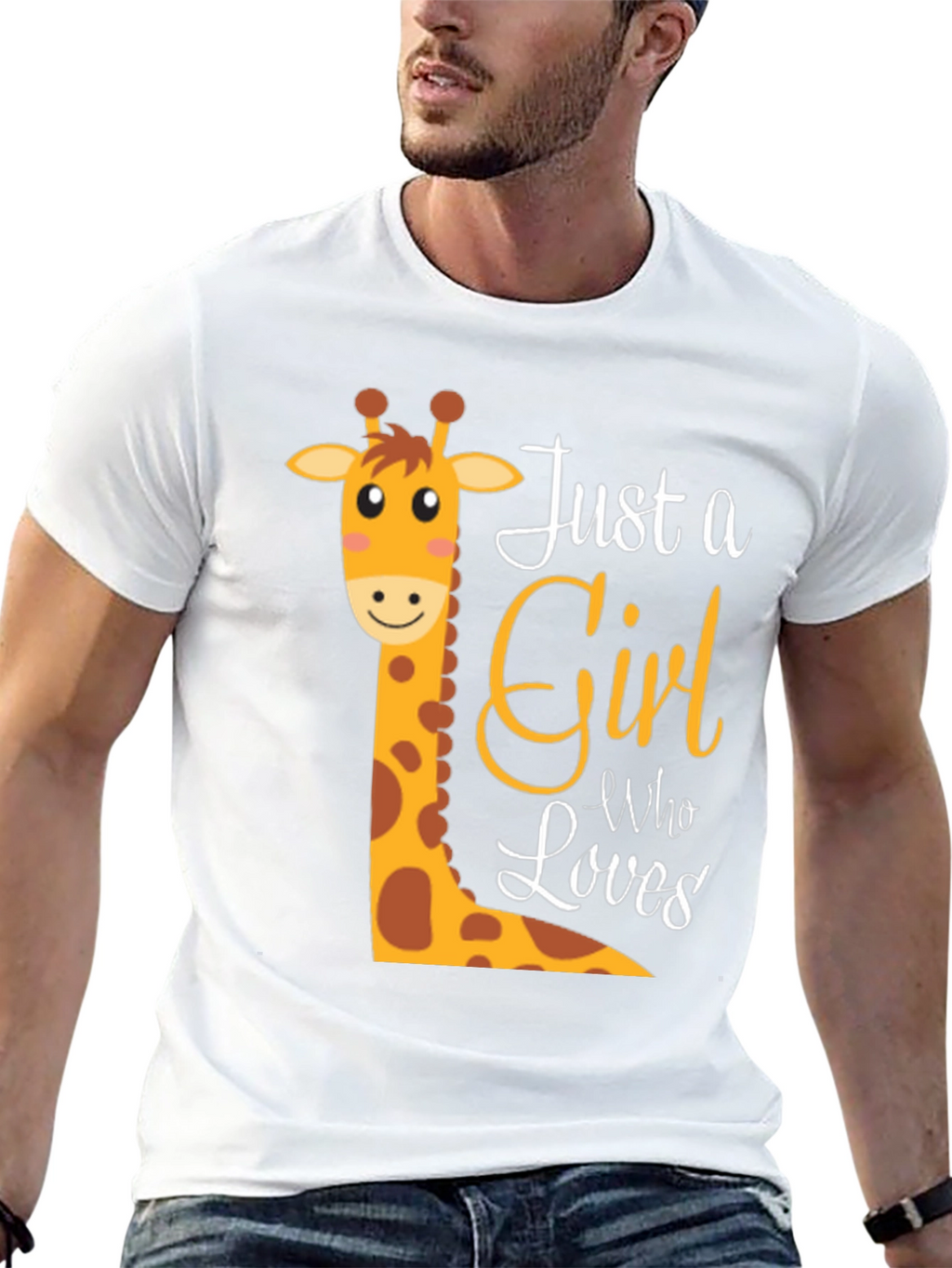 Cute Giraffe Just A Girl Who Loves T-Shirt