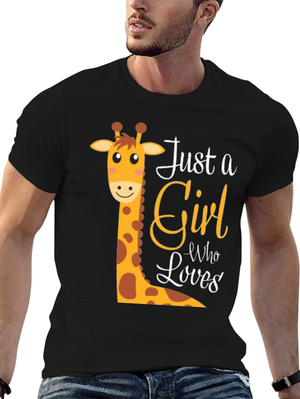 Cute Giraffe Just A Girl Who Loves T-Shirt