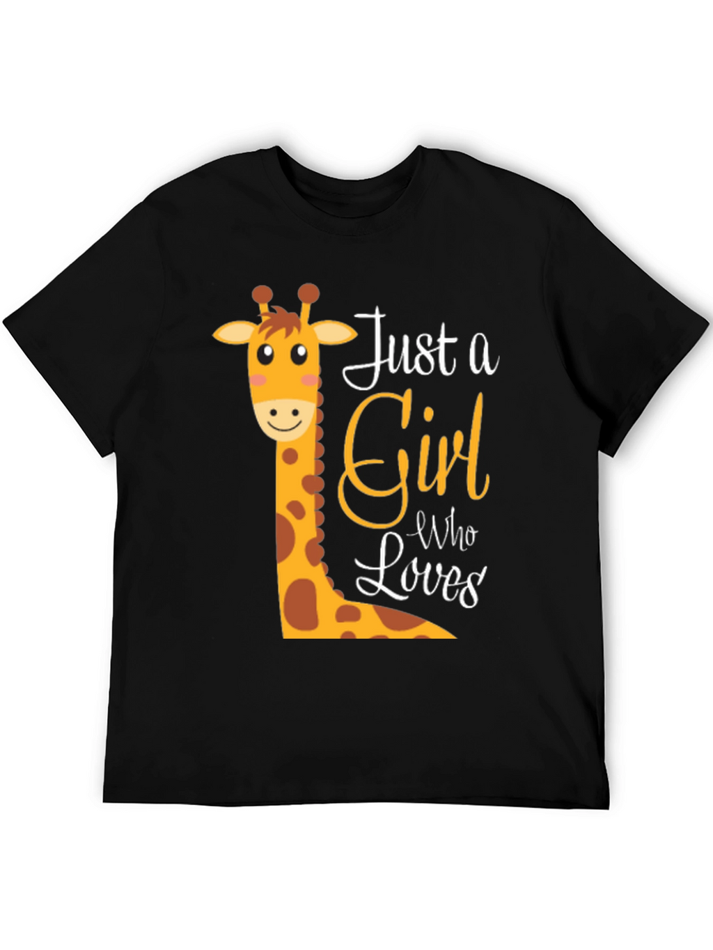 Cute Giraffe Just A Girl Who Loves T-Shirt