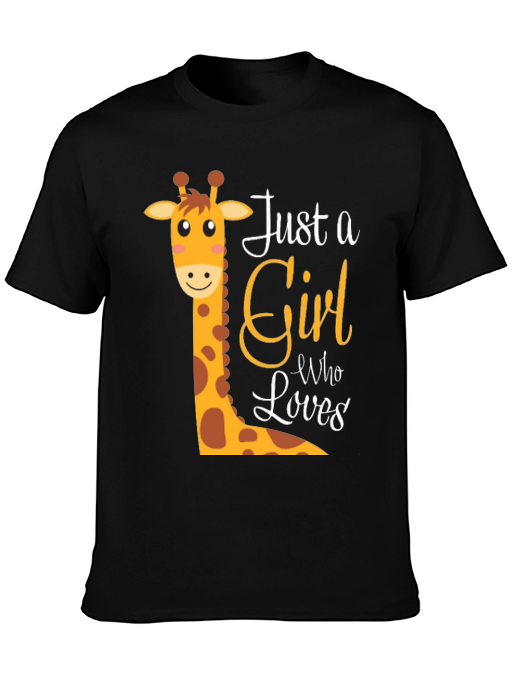Cute Giraffe Just A Girl Who Loves T-Shirt