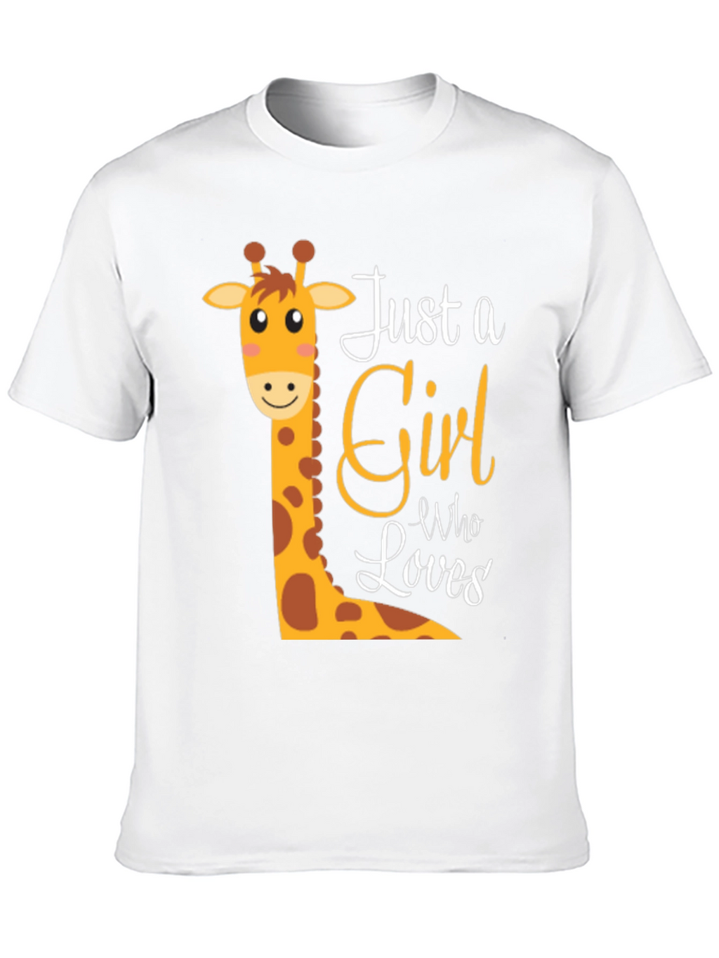 Cute Giraffe Just A Girl Who Loves T-Shirt