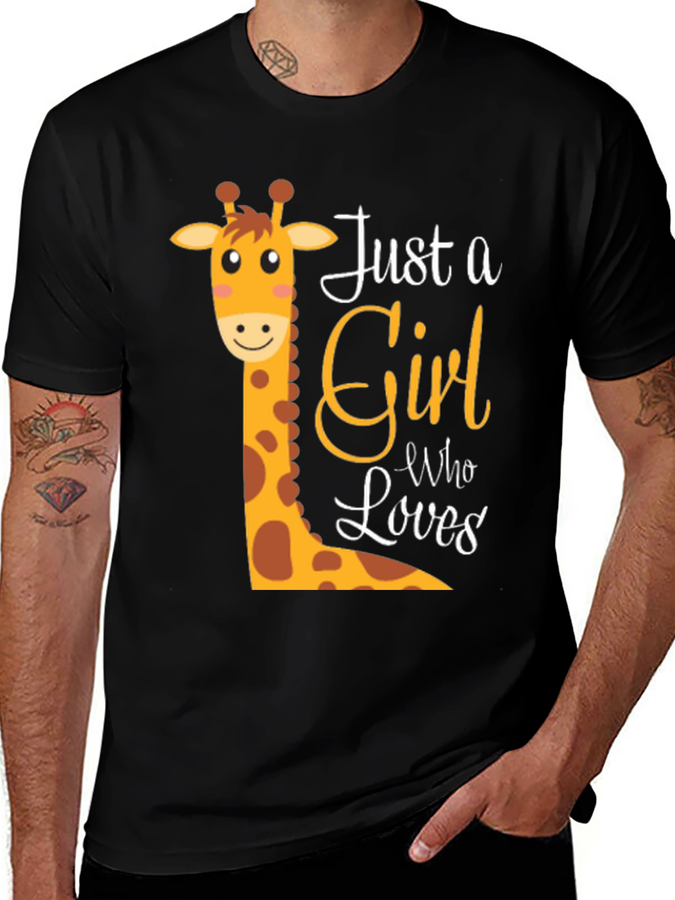 Cute Giraffe Just A Girl Who Loves T-Shirt
