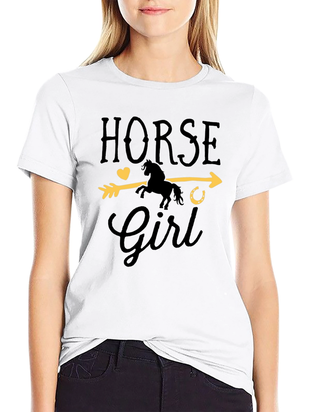Horse Girl Arrow T-Shirt - Equestrian Style Tee