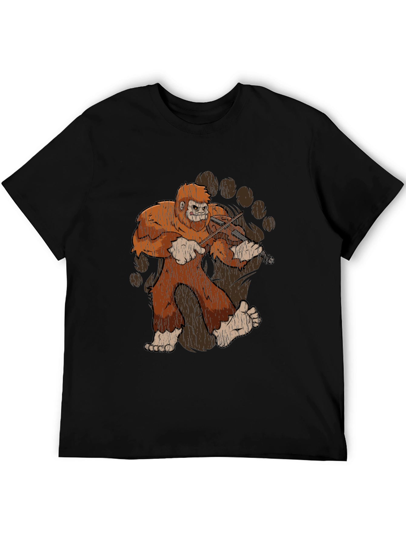 Sasquatch Violinist Graphic Tee