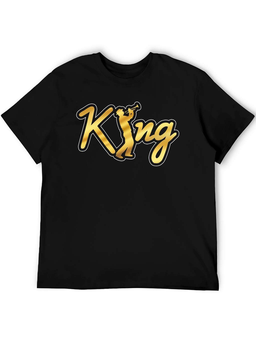 King Trumpet Black T-Shirt