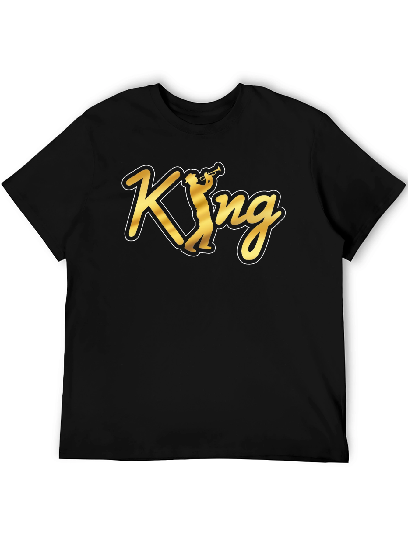 King Trumpet Black T-Shirt