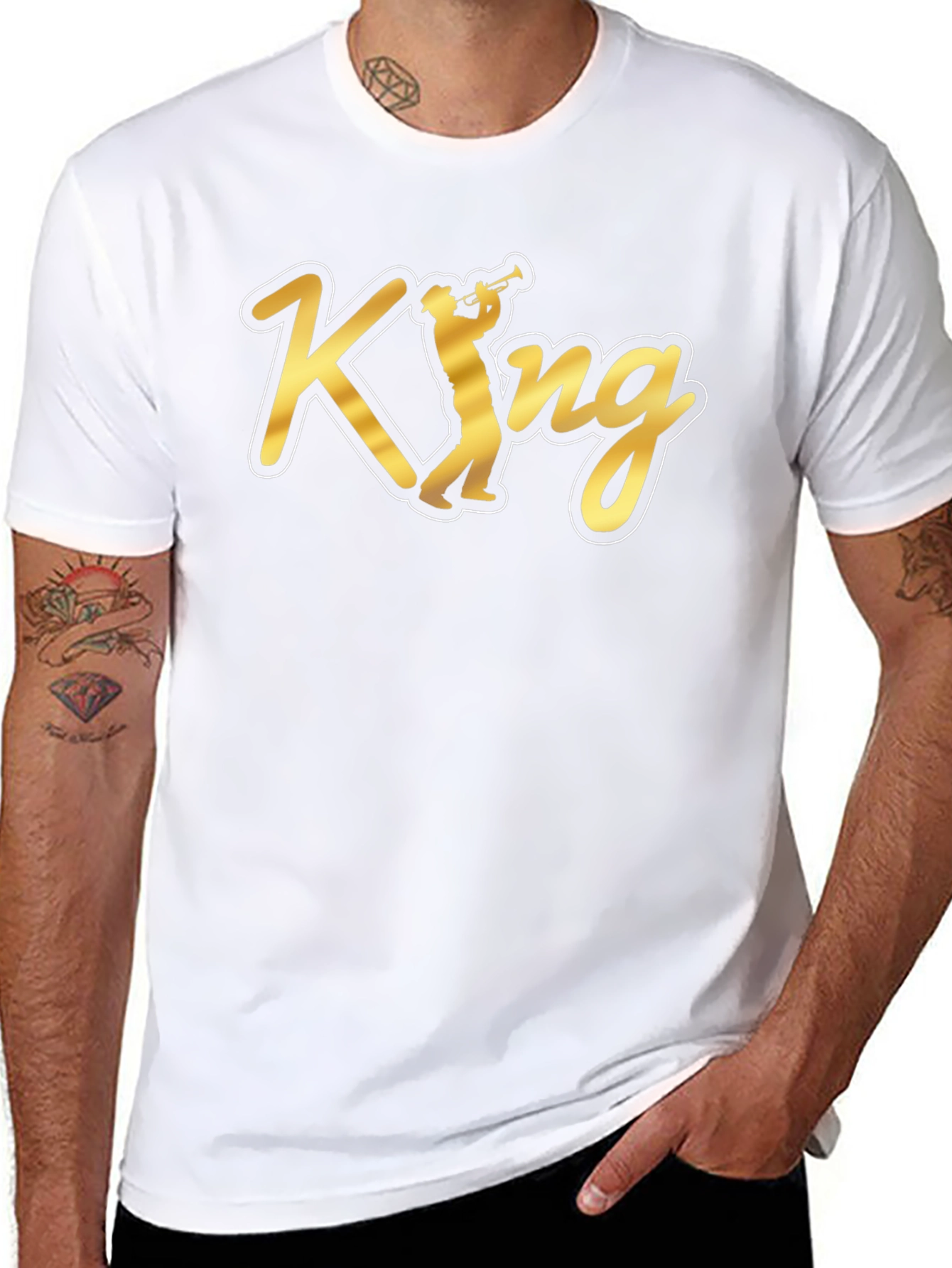 King Trumpet Black T-Shirt