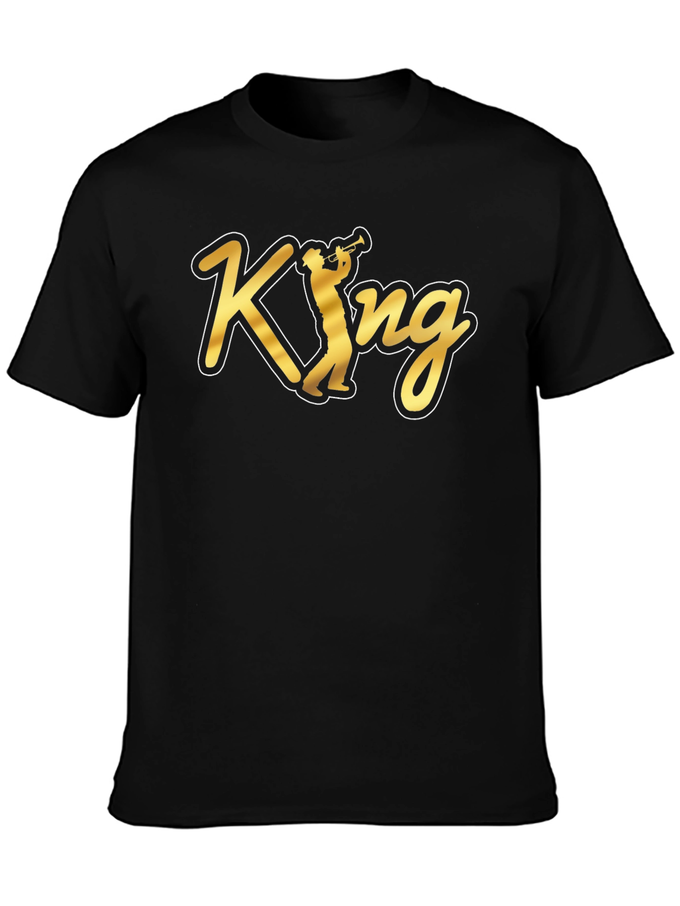 King Trumpet Black T-Shirt