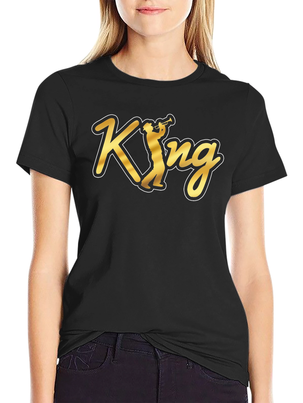 King Trumpet Black T-Shirt