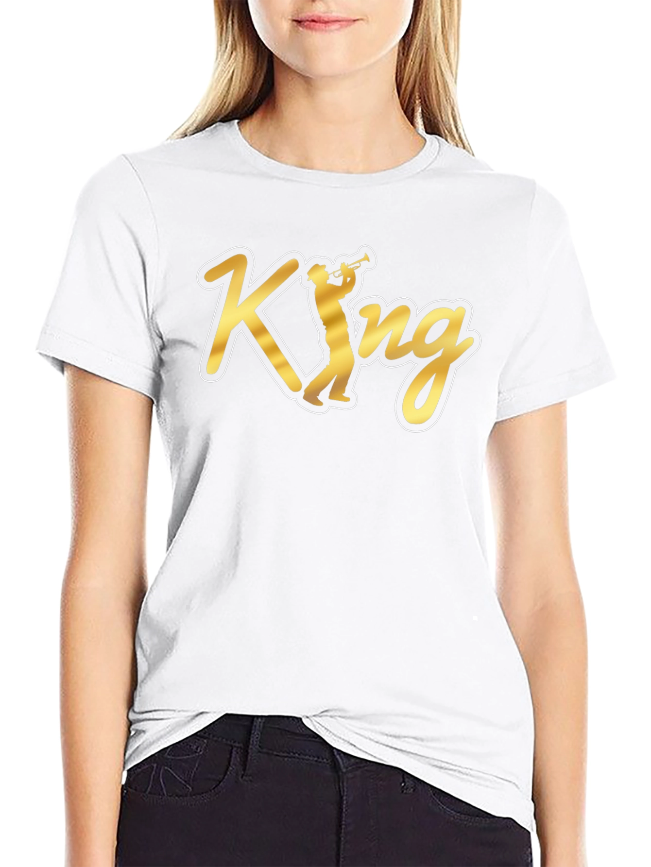 King Trumpet Black T-Shirt