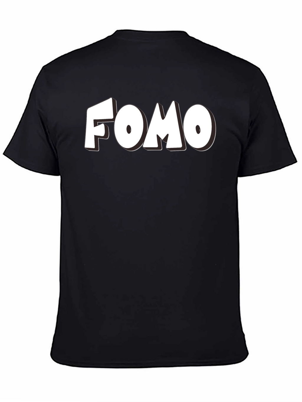 FOMO Graphic Tee - Black Short Sleeve T-Shirt