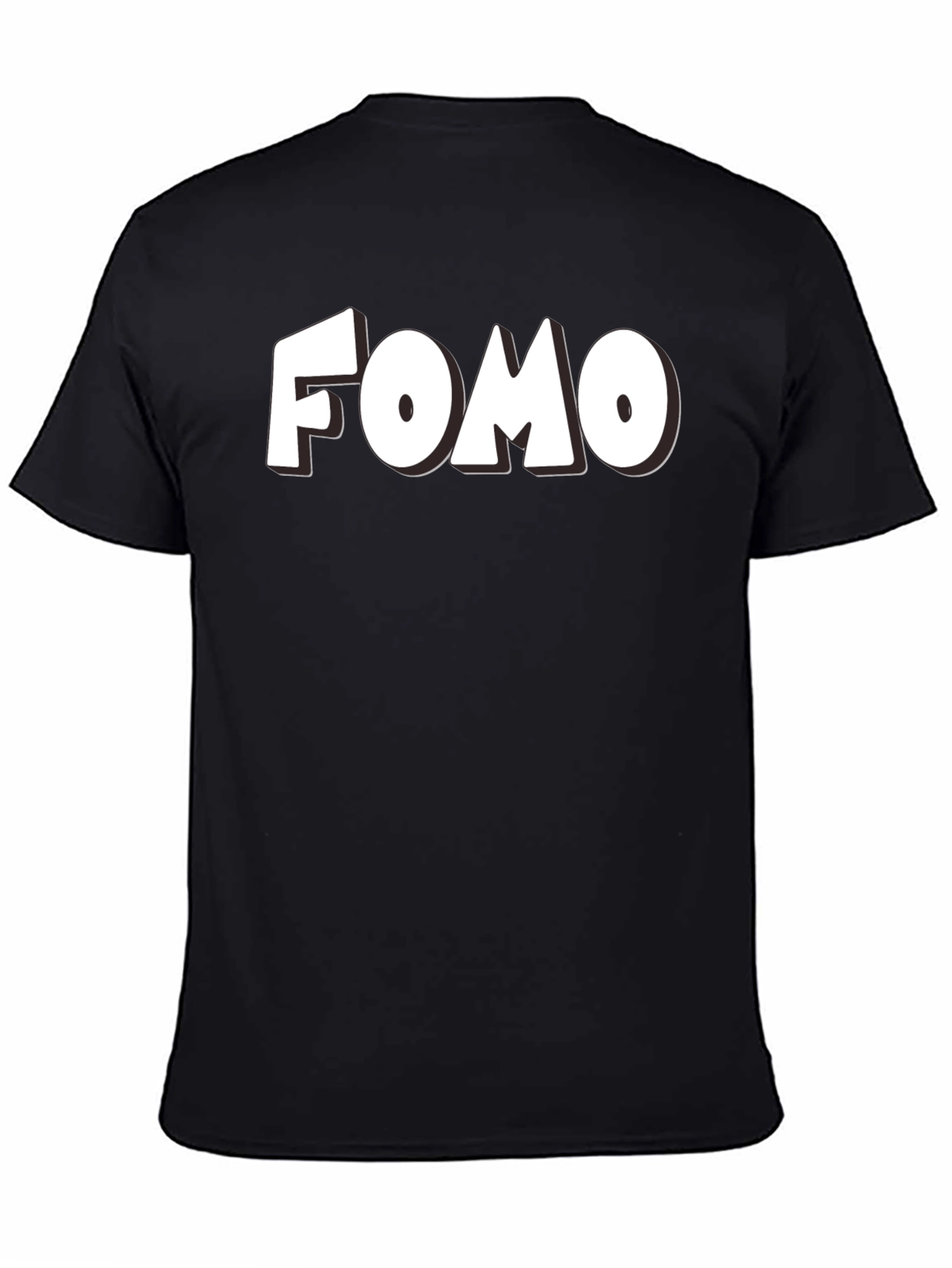 FOMO Graphic Tee - Black Short Sleeve T-Shirt