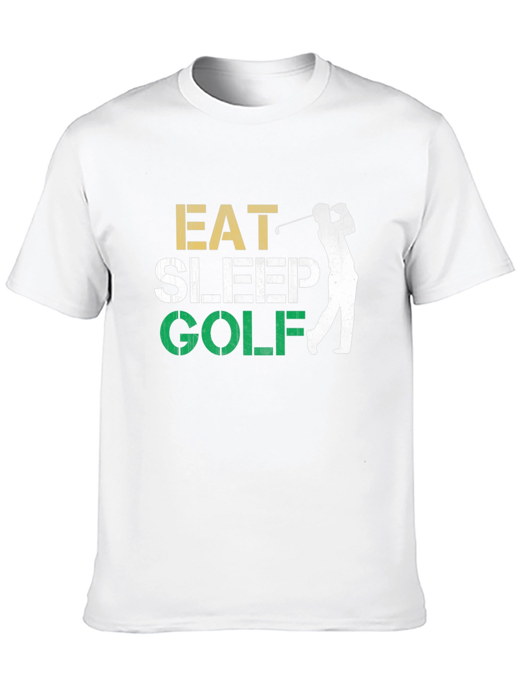 Eat Sleep Golf Black Graphic Tee