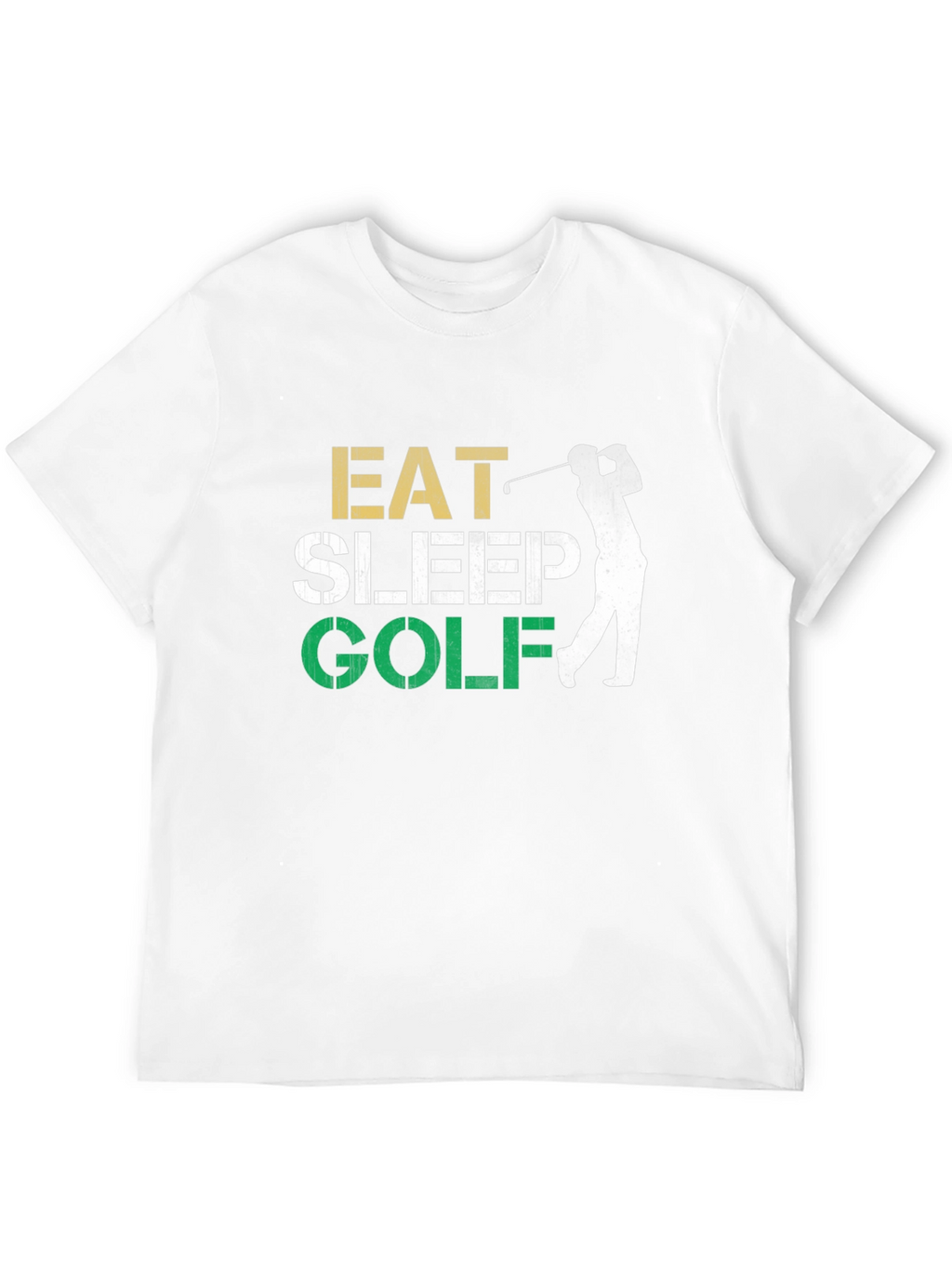 Eat Sleep Golf Black Graphic Tee