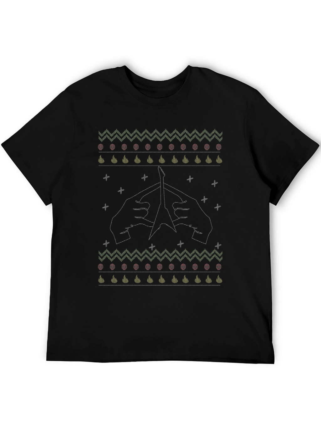 Black Ugly Christmas Sweater T-shirt