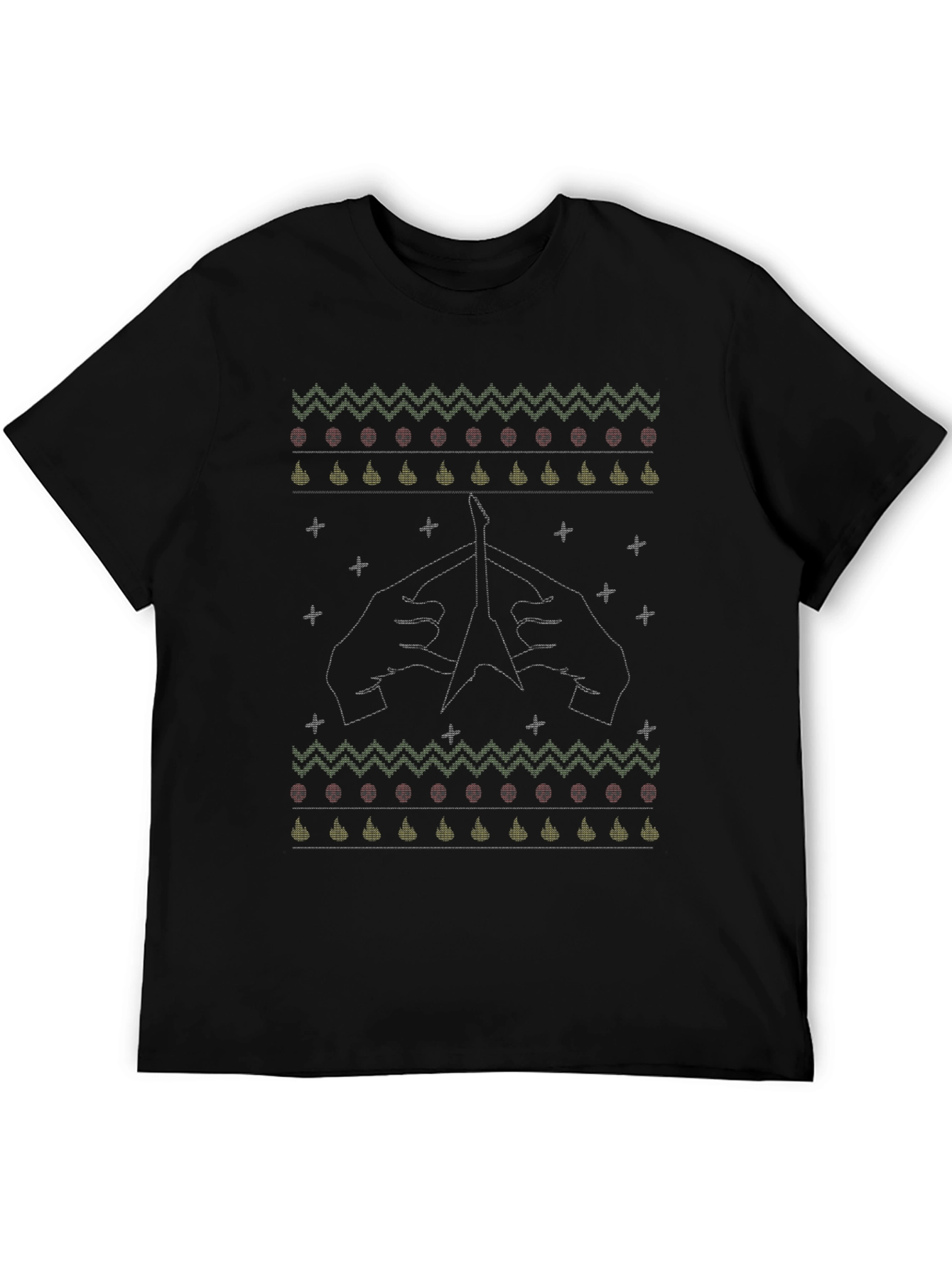 Black Ugly Christmas Sweater T-shirt