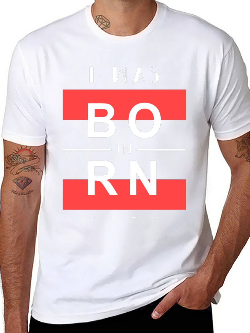 I Was Born Graphic T-Shirt