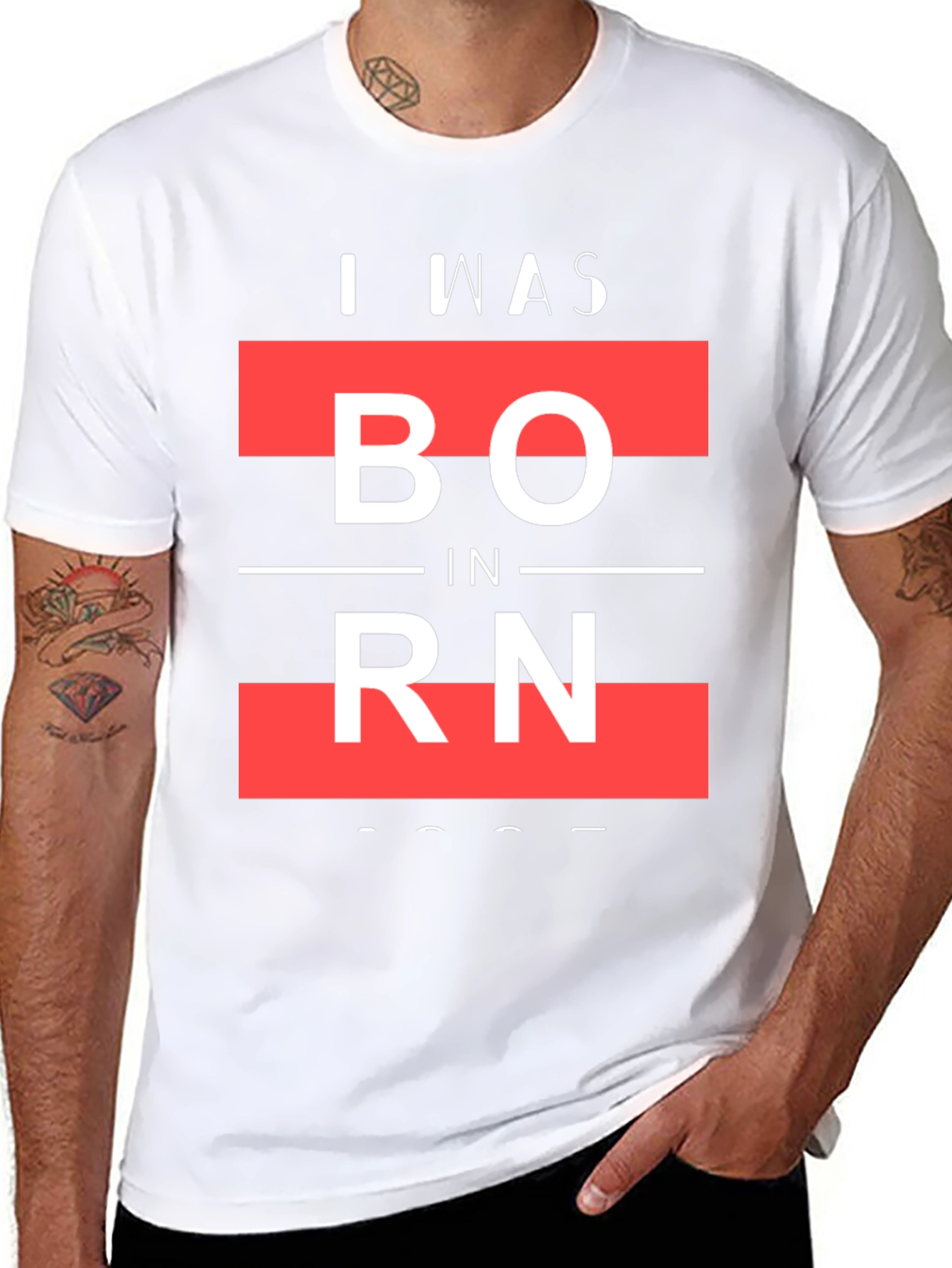 I Was Born Graphic T-Shirt