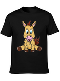 Cute Cartoon Horse T-Shirt