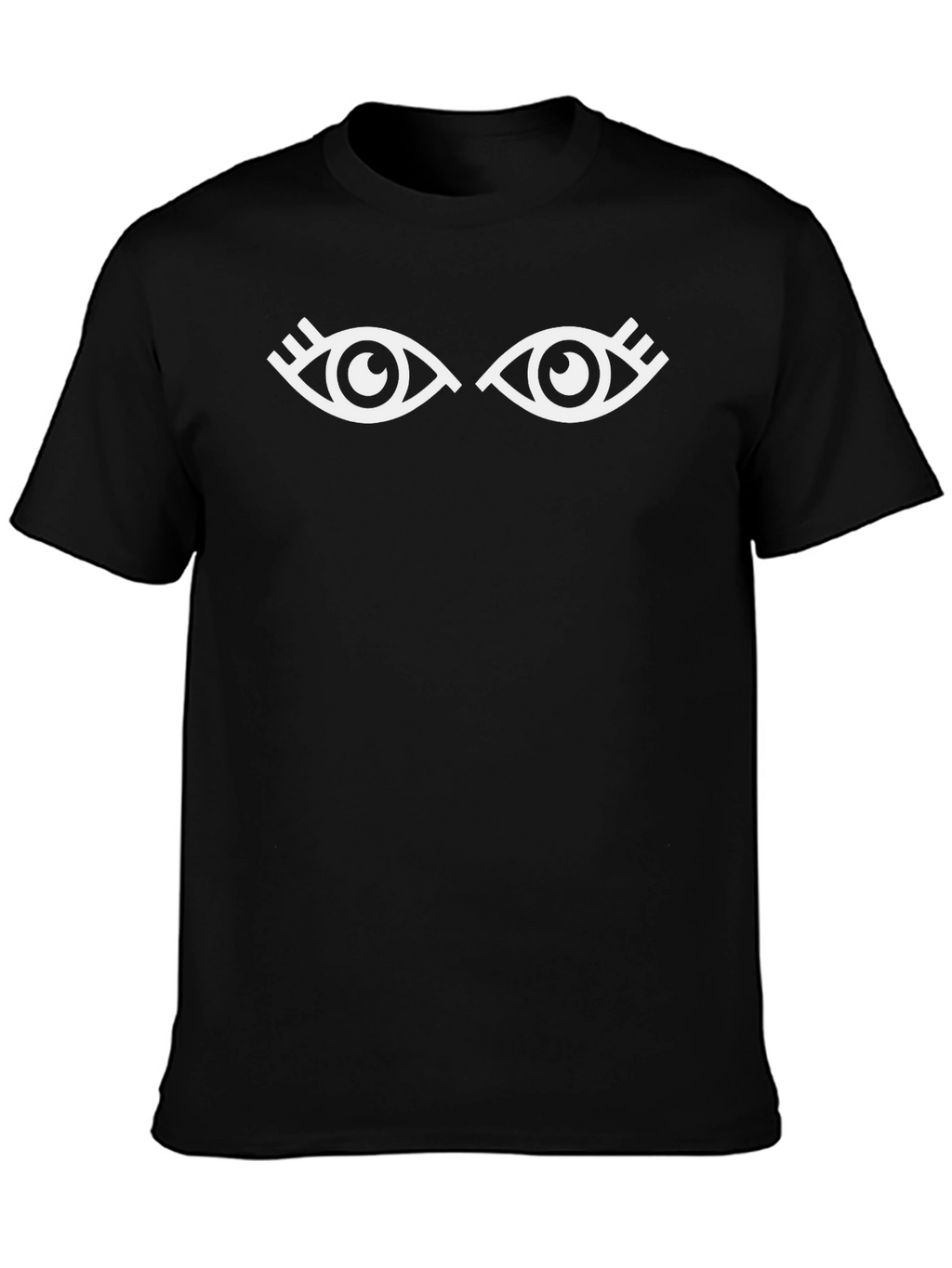 Eye Graphic Tee - Stylish Black Cotton T-Shirt