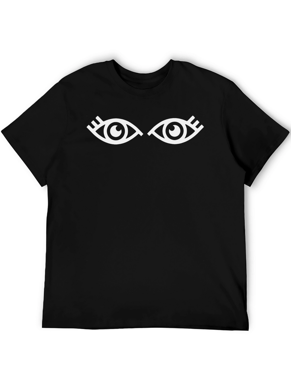 Eye Graphic Tee - Stylish Black Cotton T-Shirt