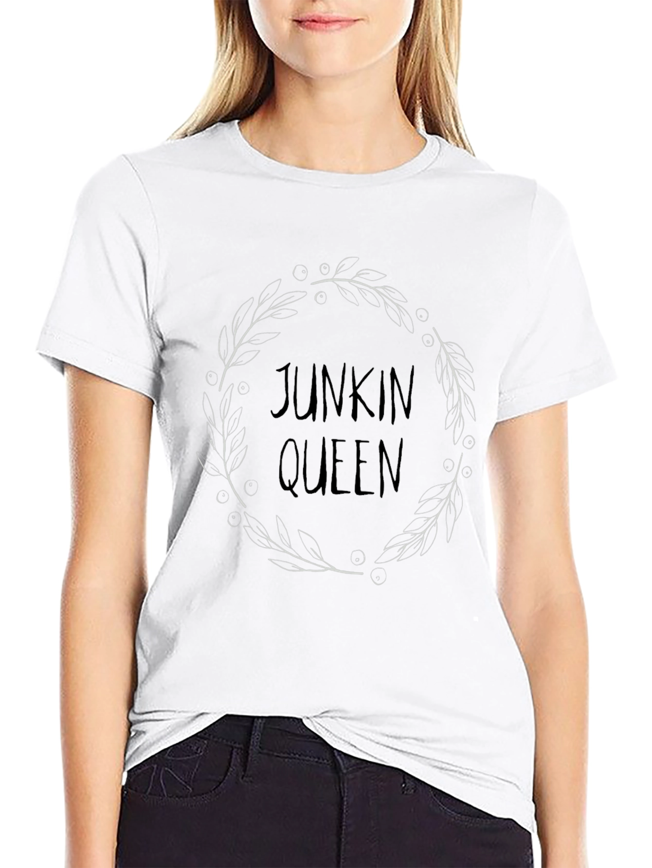 Junkin Queen Graphic T-Shirt - Black