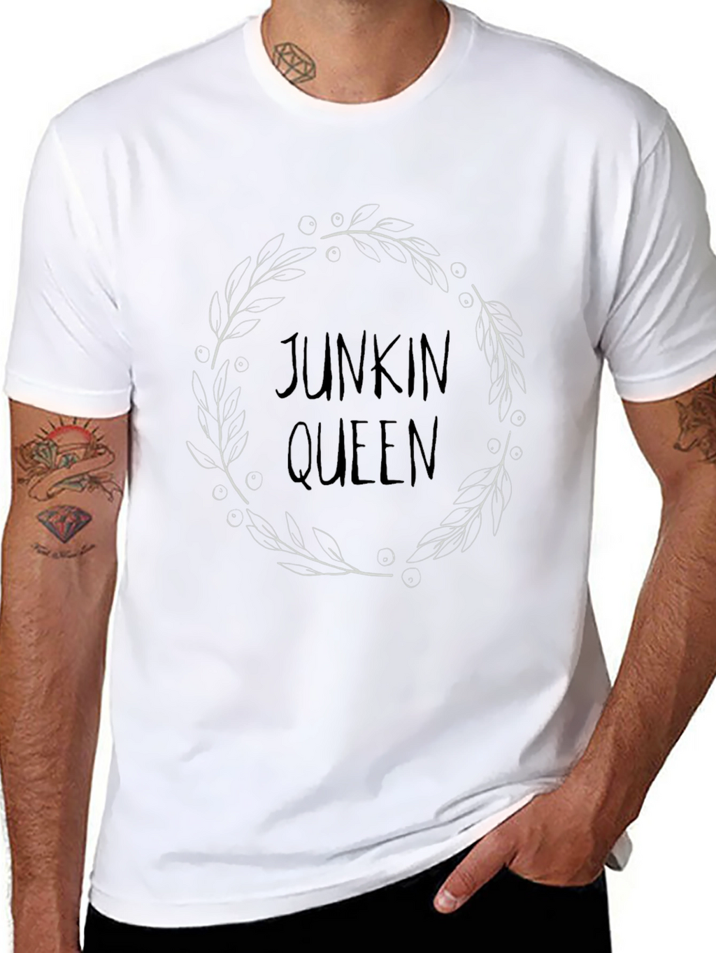 Junkin Queen Graphic T-Shirt - Black