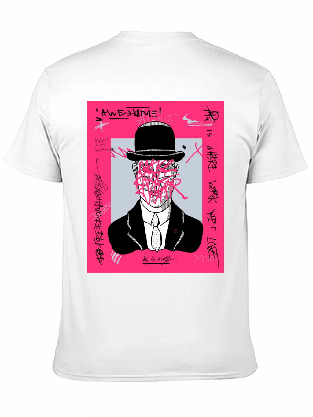 Modern Art Graphic Tee - Unique Graffiti Design