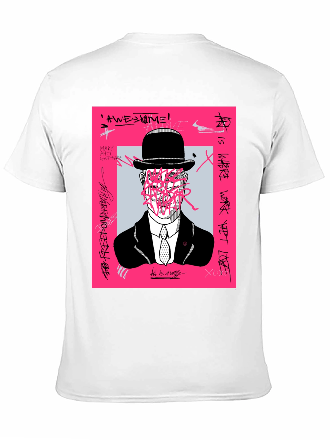 Modern Art Graphic Tee - Unique Graffiti Design