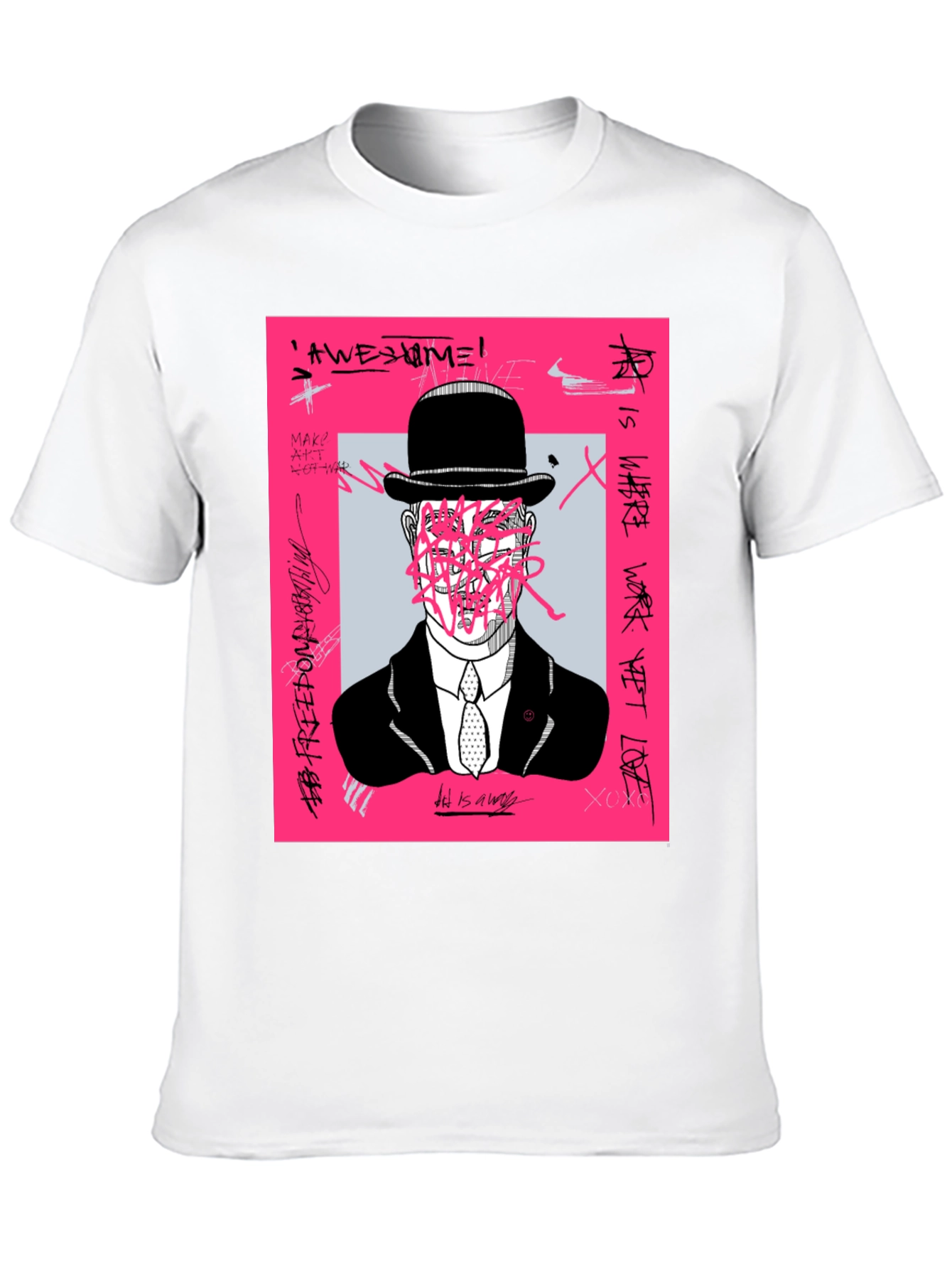 Modern Art Graphic Tee - Unique Graffiti Design