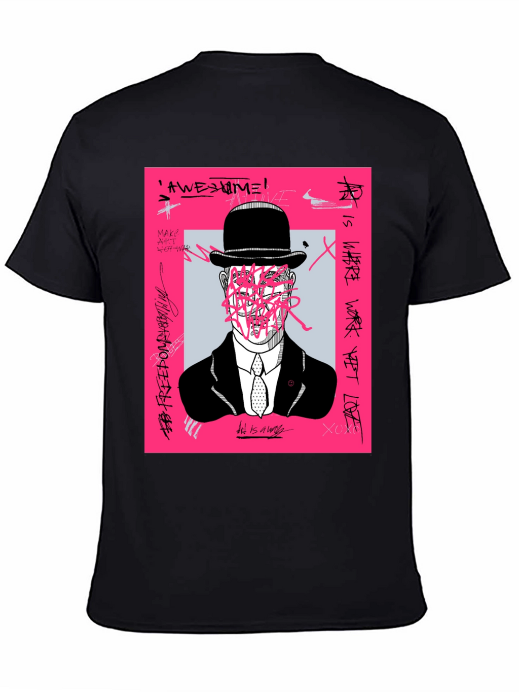 Modern Art Graphic Tee - Unique Graffiti Design
