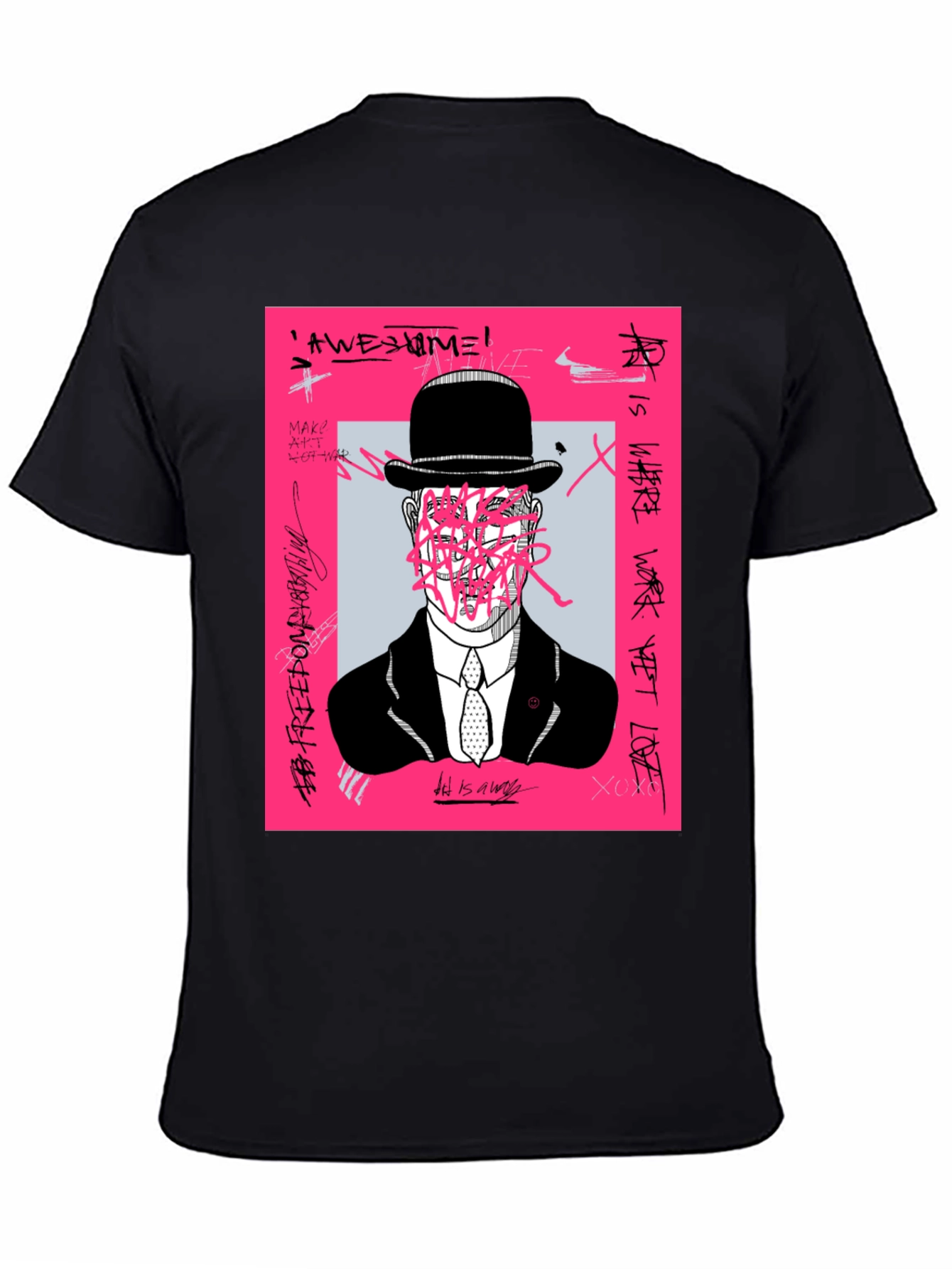 Modern Art Graphic Tee - Unique Graffiti Design