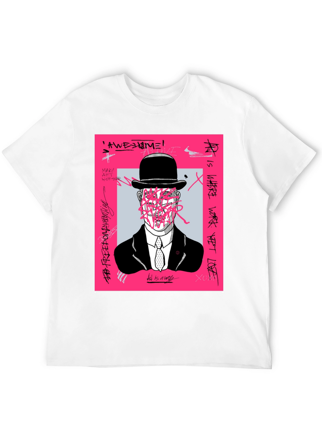 Modern Art Graphic Tee - Unique Graffiti Design