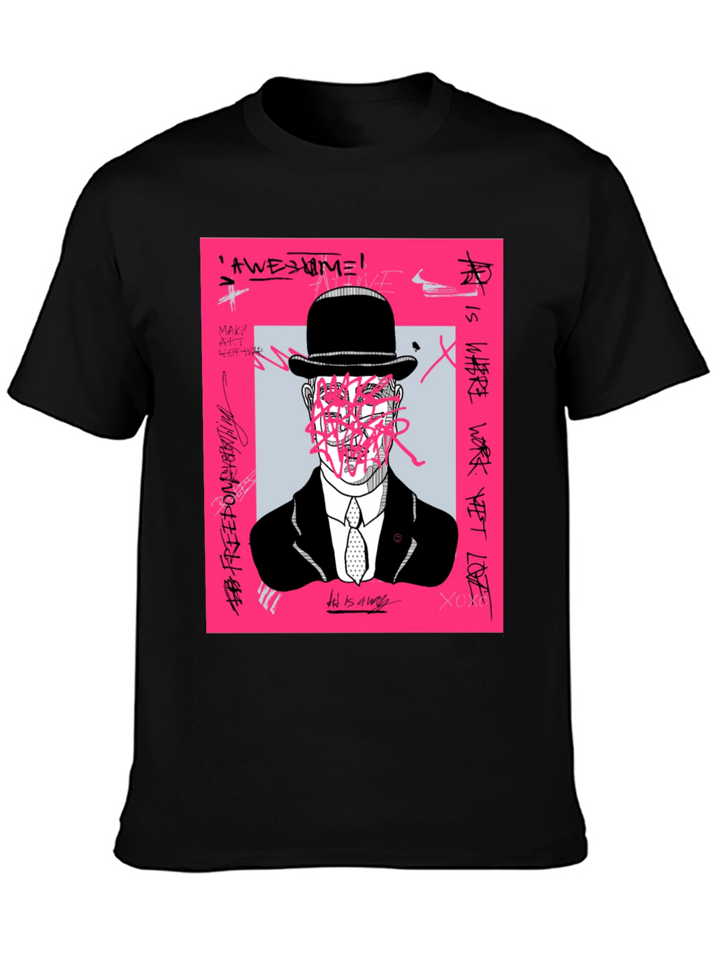 Modern Art Graphic Tee - Unique Graffiti Design