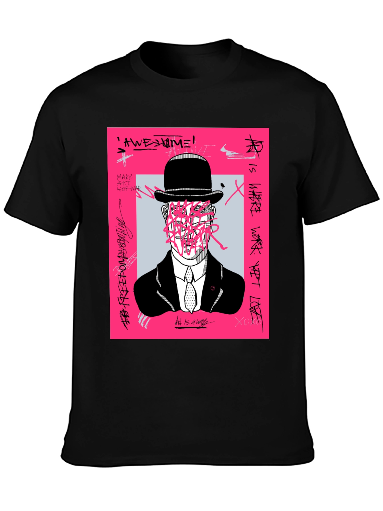 Modern Art Graphic Tee - Unique Graffiti Design