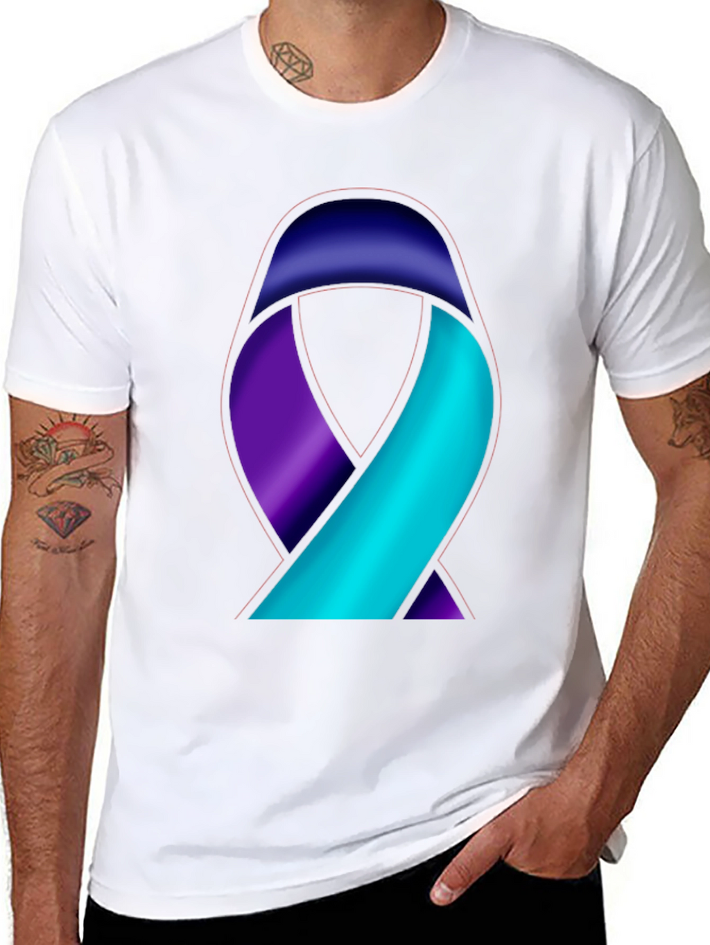 Awareness Ribbon Graphic T-Shirt