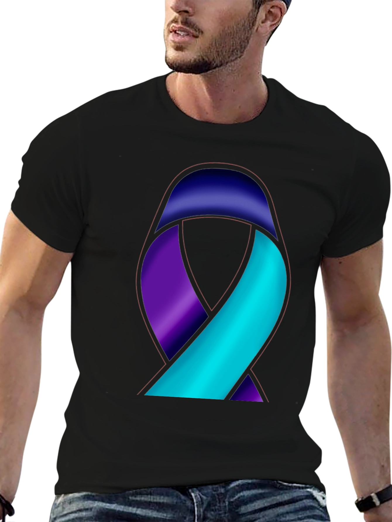 Awareness Ribbon Graphic T-Shirt