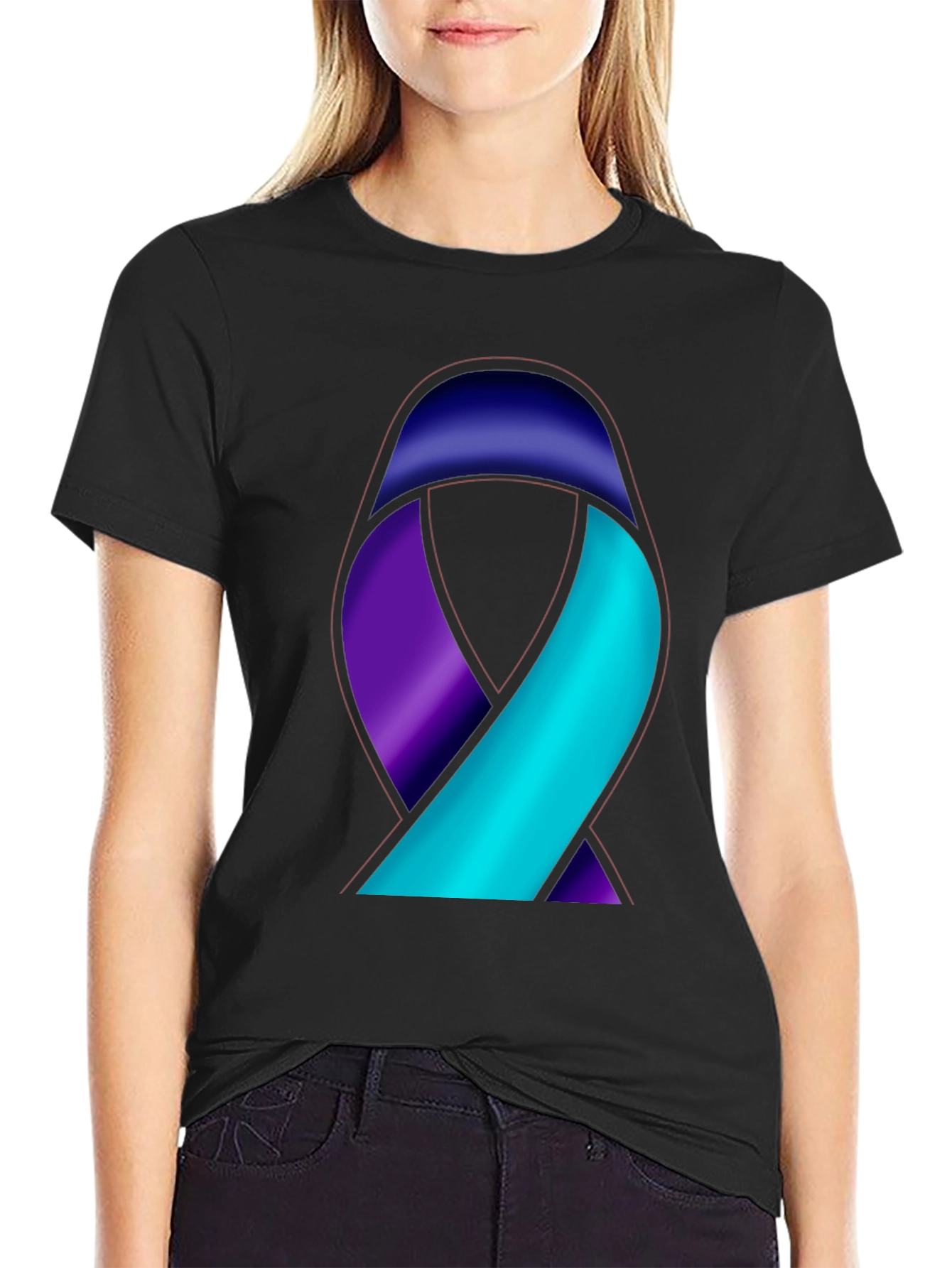 Awareness Ribbon Graphic T-Shirt