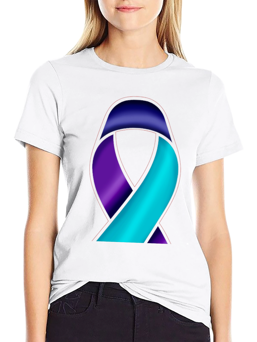 Awareness Ribbon Graphic T-Shirt