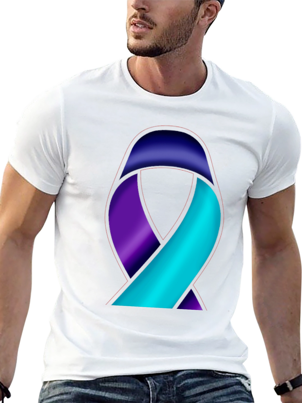 Awareness Ribbon Graphic T-Shirt