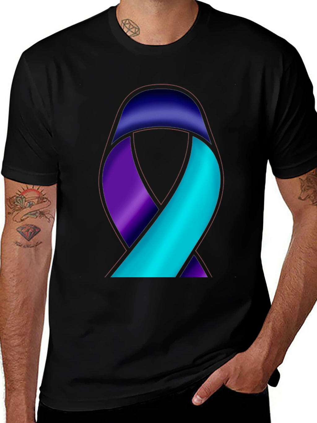 Awareness Ribbon Graphic T-Shirt