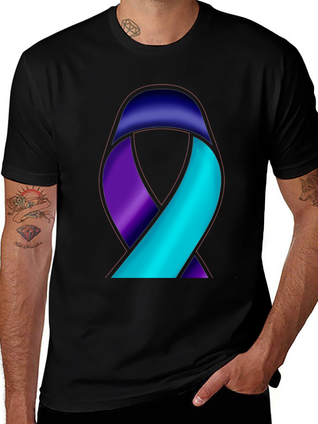 Awareness Ribbon Graphic T-Shirt
