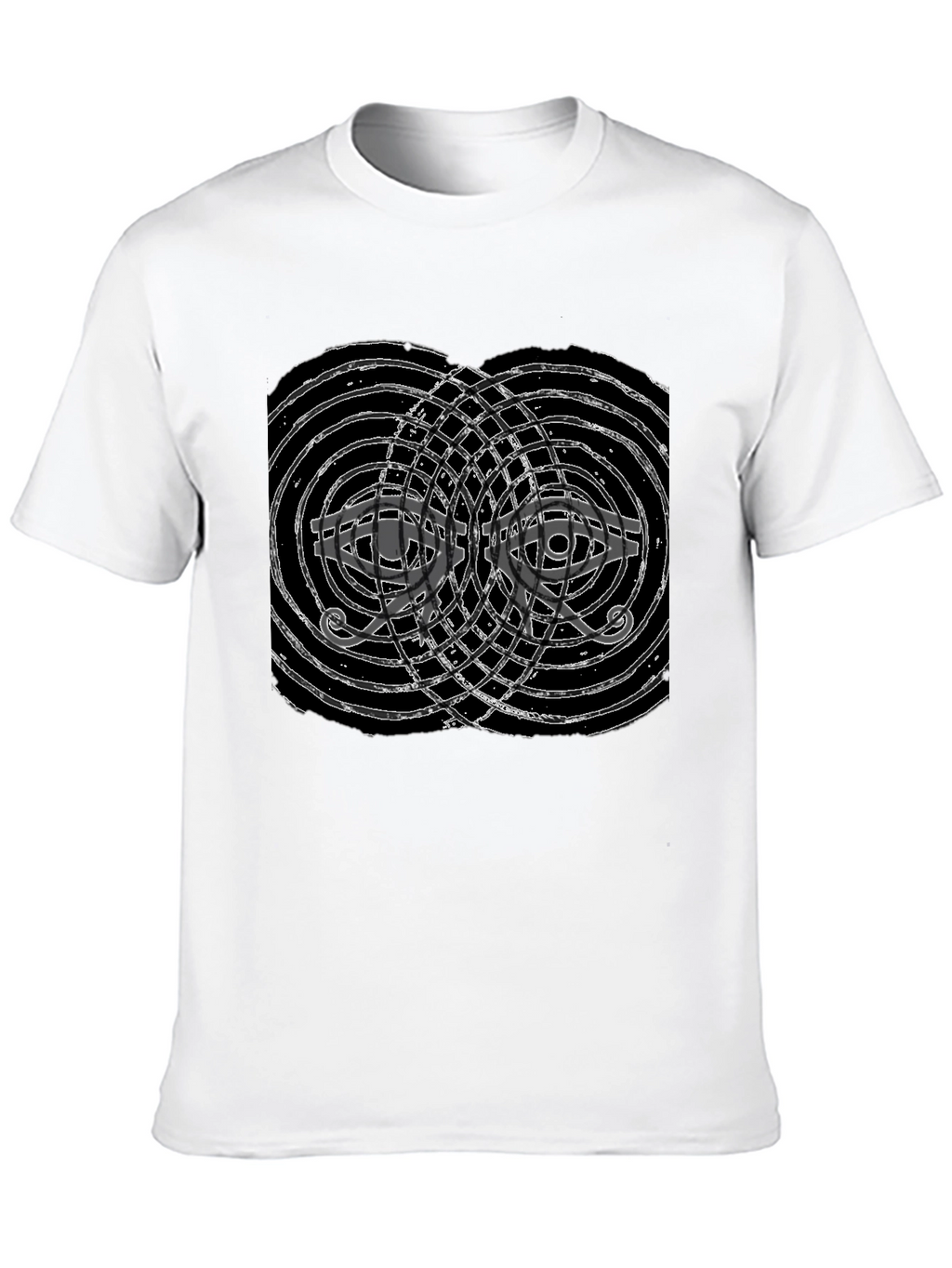 Abstract Eye Graphic Black T-Shirt