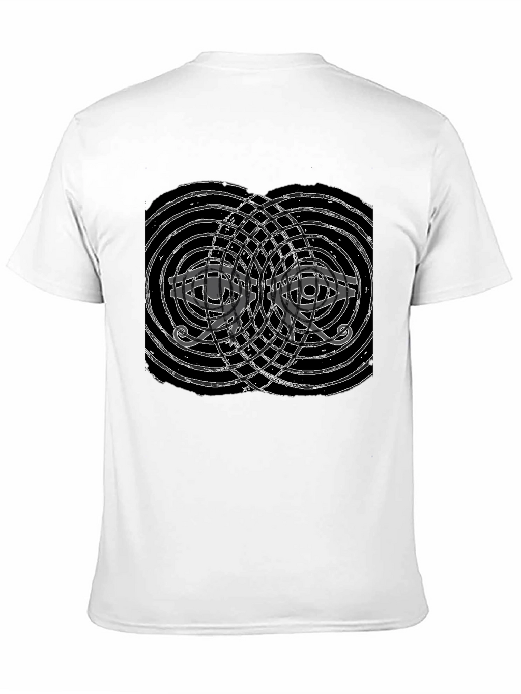 Abstract Eye Graphic Black T-Shirt