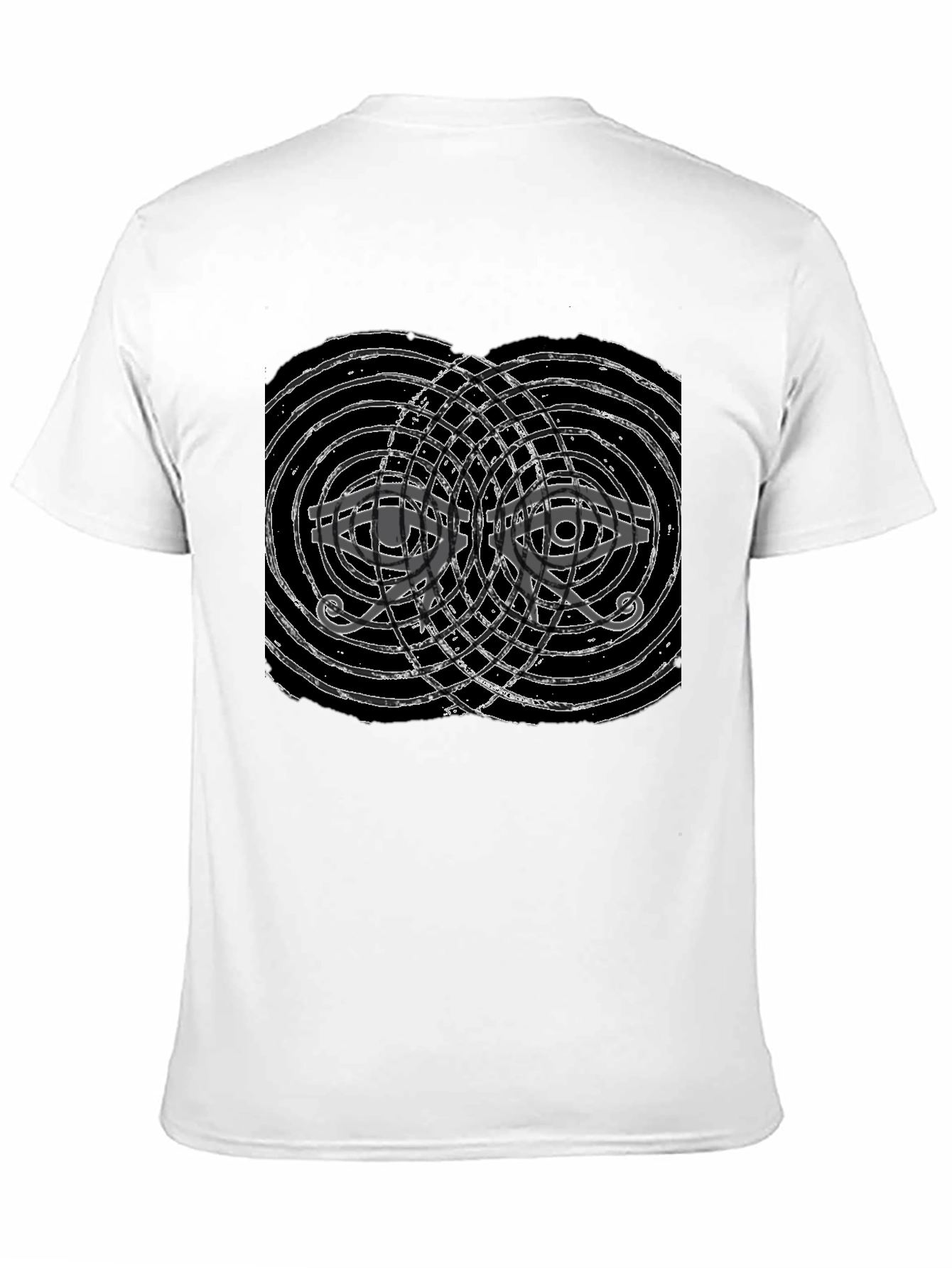Abstract Eye Graphic Black T-Shirt