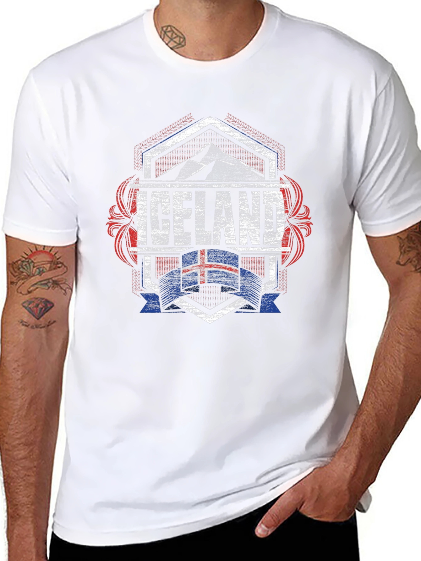 Iceland Flag Graphic Tee